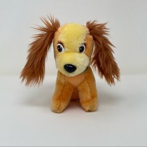 Vintage Lady Plush Animal From Disney's Lady and the Tramp, Korea Made Disney
